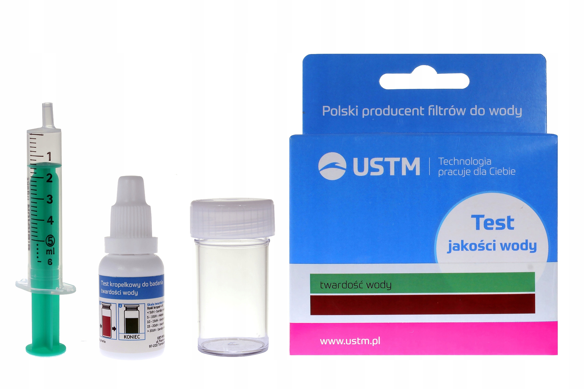 USTM Vodní test-t kapénkový – tvrdost set