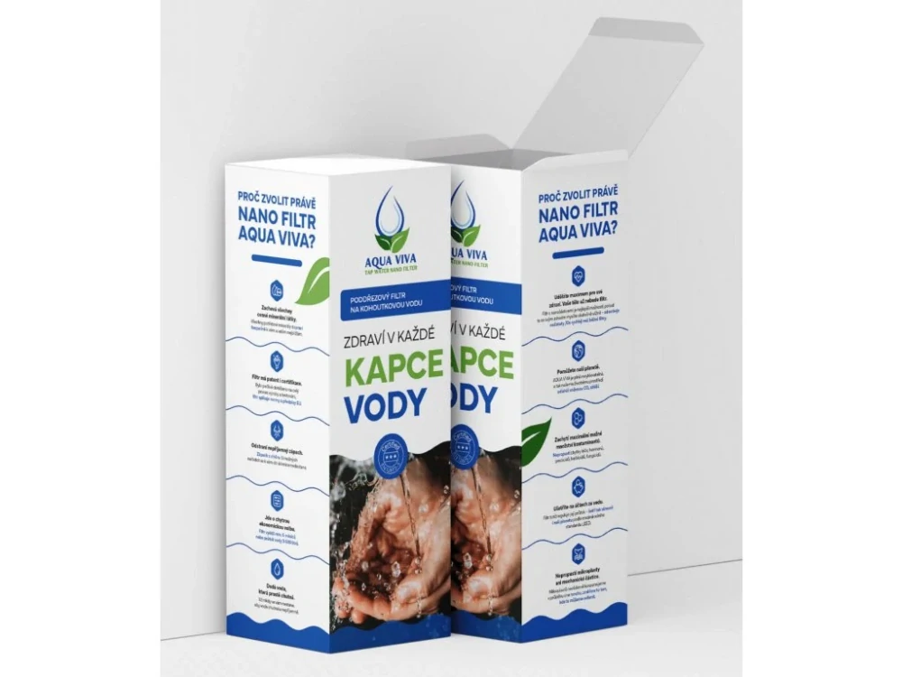AQUA VIVA DUO nano filtr kohoutkové vody v instalační sadě se dvěma filtry