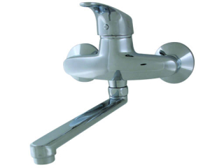 Dřezová nástěnná baterie s ramínkem "R", rozteč 100 mm, TOP 1246/10