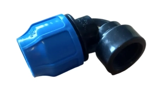 PE Koleno 20x3/4" s vnitřním závitem, svěrná spojka na polyetylen