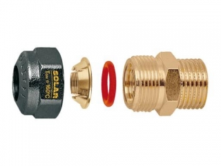 Šroubení pro solární systém 3/4" M